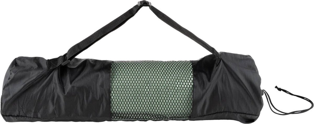 Tunturi Yoga Mat 8mm - Pilates mat - Extra dikke fitness mat - 183x61x0,8 cm - Incl Draagtas - Ecologisch materiaal - Eenvoudig te reinigen - Mint