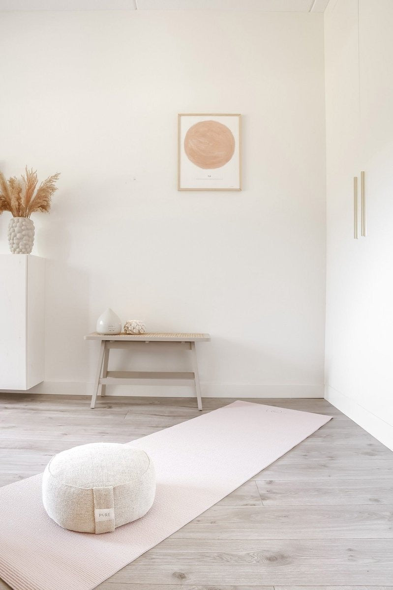Yogamat sticky extra dik sand - Lotus | 6 mm | fitnessmat | sportmat | pilates mat sand