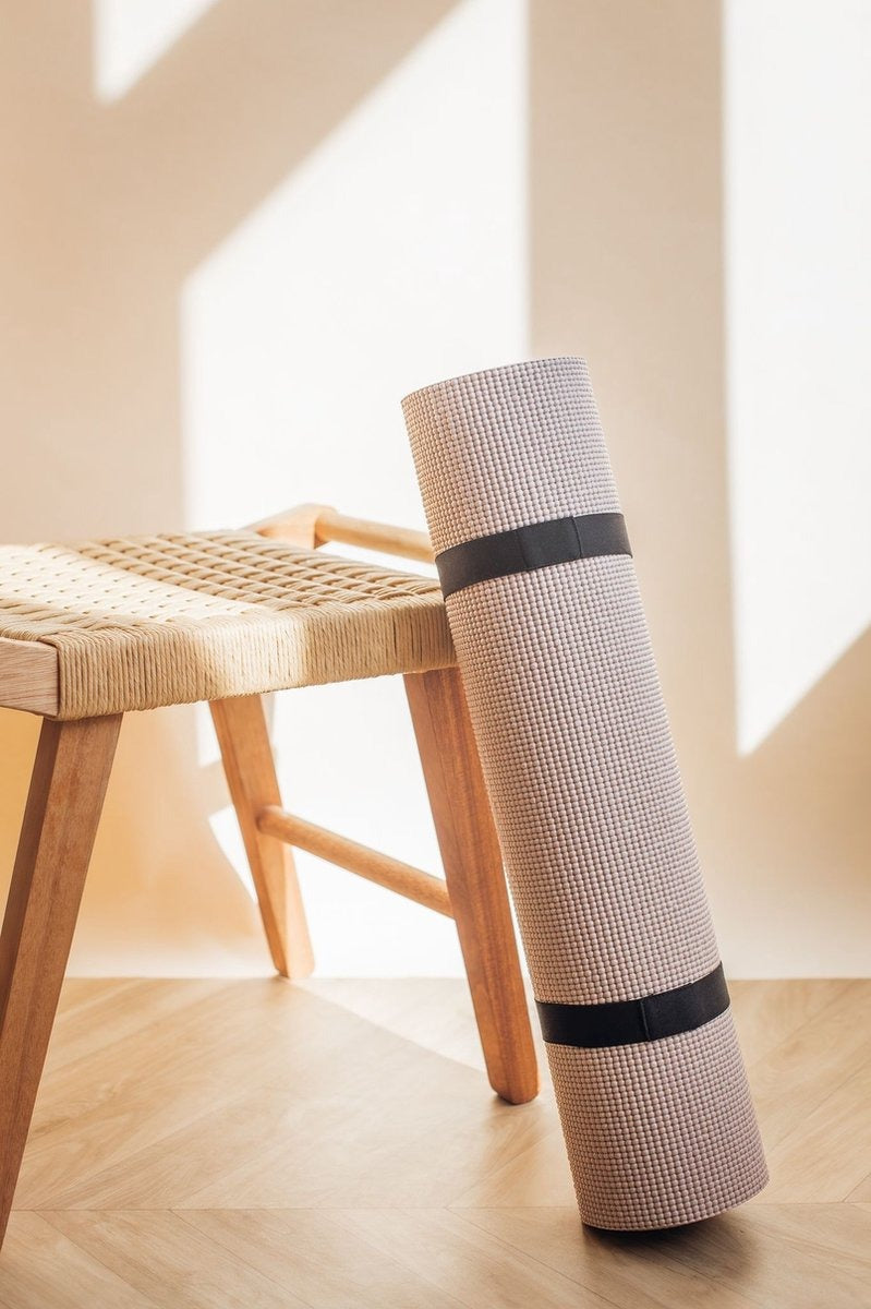 Yogamat sticky extra dik sand - Lotus | 6 mm | fitnessmat | sportmat | pilates mat sand