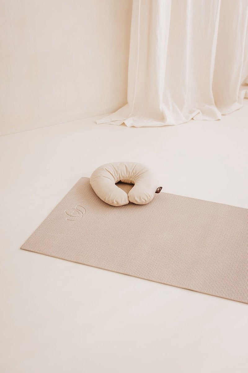 Yogamat sticky extra dik sand - Lotus | 6 mm | fitnessmat | sportmat | pilates mat sand