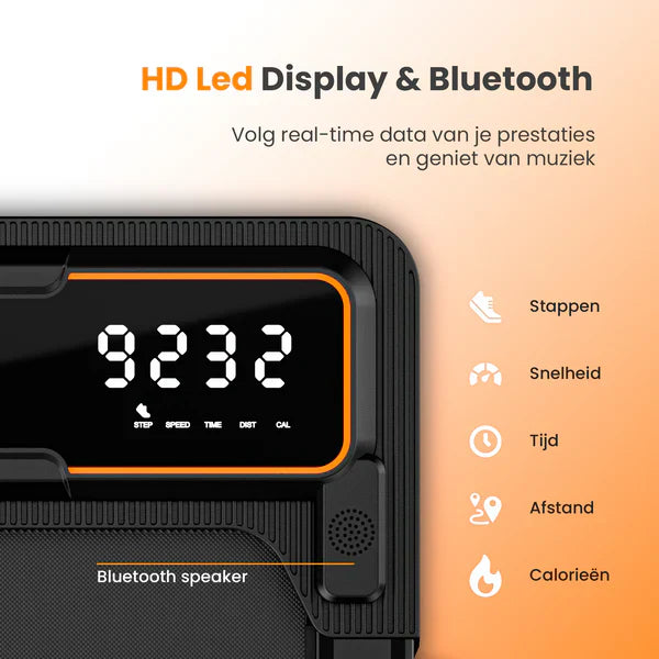 Moovv SmartStep Pro v2 - opvouwbare loopband 1-12 km/u: