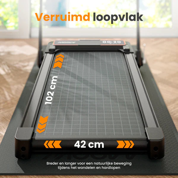 Moovv SmartStep Pro v2 - opvouwbare loopband 1-12 km/u: