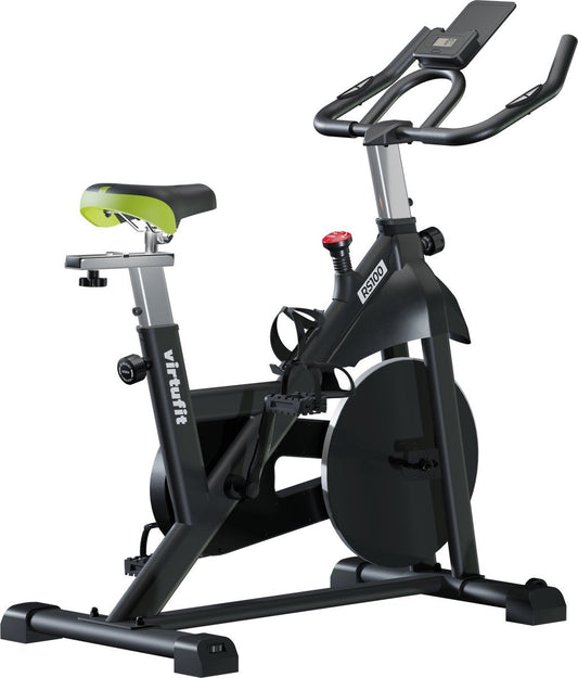 VirtuFit RS100 Indoor Cycle - Indoorfiets - Magnetisch weerstandssysteem - LCD scherm - Compatibel met Zwift & Kinomap - Met tablethouder - 6 kg vliegwiel