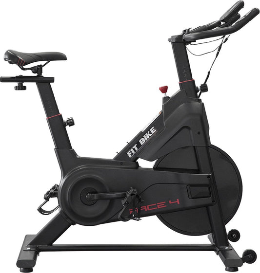 FitBike - Race 4 - Indoor Cycle - Fitness Fiets - Incl. Trainingscomputer - Bluetooth - V-Belt aandrijving