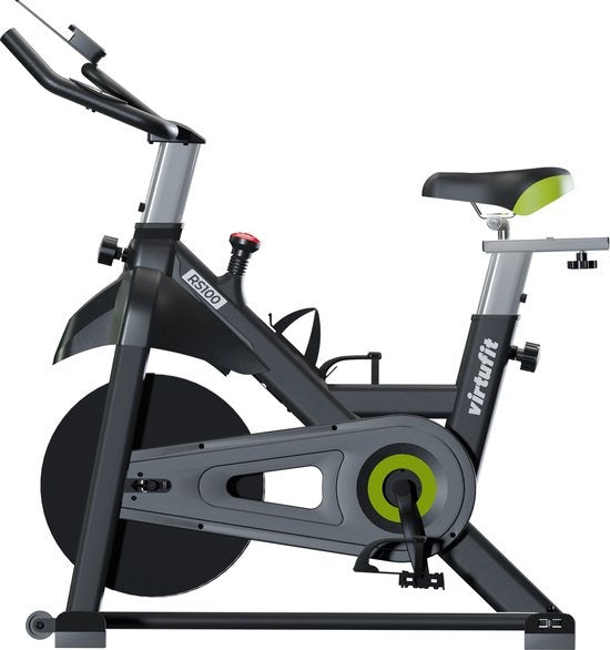 VirtuFit RS100 Indoor Cycle - Indoorfiets - Magnetisch weerstandssysteem - LCD scherm - Compatibel met Zwift & Kinomap - Met tablethouder - 6 kg vliegwiel